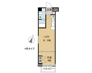 パルク出汐【204号室】の間取り