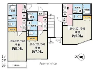 (仮称)キャメル北小岩2【2階】の間取り