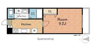ウッディーパレスU【201号室】の間取り