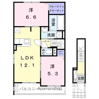 クラールⅦ【2階】の間取り