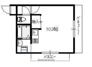 安藤ハイツ【3階】の間取り