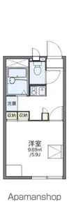 レオパレスサンハイム岩切Ⅱ【110号室】の間取り