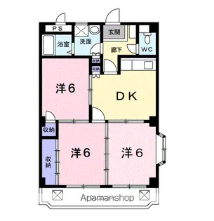 マリッチ赤城【1階】の間取り