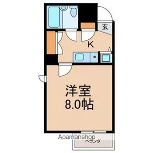 東洋ハイツ相模台【104号室号室】の間取り