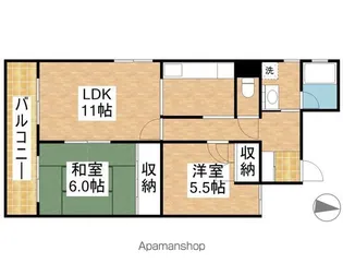 グランセーブル高岳【4階】の間取り