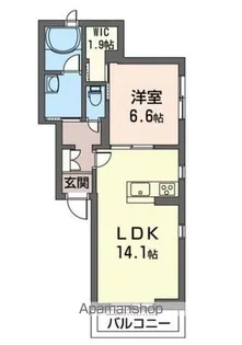 COMFARM Ⅰ【202号室】の間取り