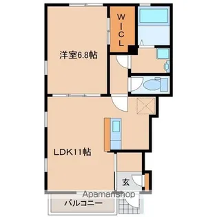 プレッソ【1階】の間取り