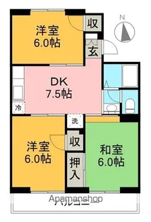 グランドステージ一宮中町【3階】の間取り