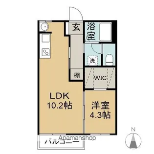 フォーブルいずみ【A205号室】の間取り