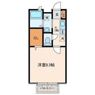 ロイヤルガーデン【102号室号室】の間取り