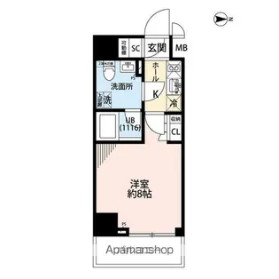 プレール・ドゥーク住吉Ⅳ【2階】の間取り