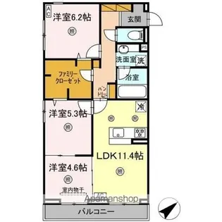 アミティエY【2階】の間取り