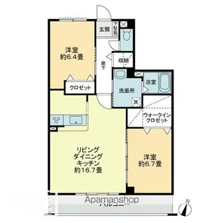 フォブールインフィニⅠ【2階】の間取り