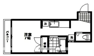 ホワイトヴィレッジ国見【201号室】の間取り