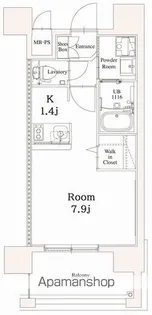 エンクレスト香椎駅前【8階】の間取り