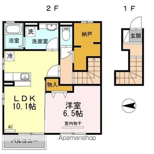 ベル・パエーゼ・青木【2階】の間取り