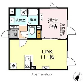 タスキsmart中野坂上Ⅱ【4階】の間取り
