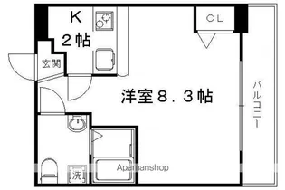 グランドーリア西院【5-C号室】の間取り