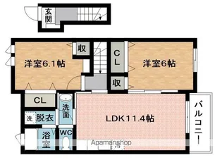 GROWⅠ【2階】の間取り