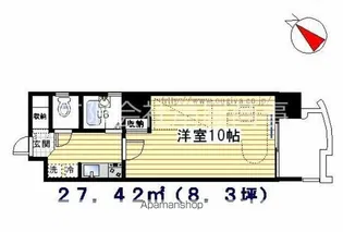 オーパス・ワン【5階】の間取り