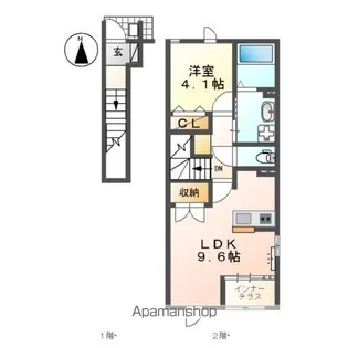 クオレ【203号室】の間取り