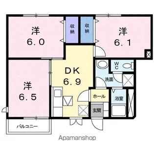 アーバンハイツ吹上【1階】の間取り