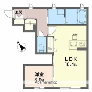 メゾンヴァリエⅡ【1階】の間取り
