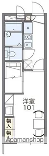 レオパレスPLUMSⅡ【1階】の間取り