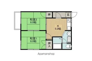 フォーブルHANAOKA【2階】の間取り
