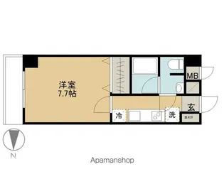 IN−TOWNER木町【4階】の間取り