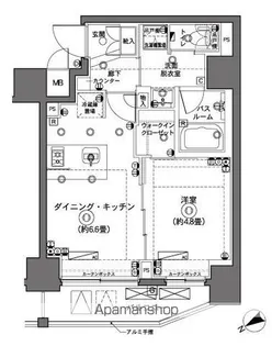 ZOOM横浜【5階】の間取り