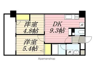 コンダクト福岡東【1012号室】の間取り