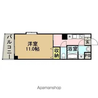 1Kの間取り画像