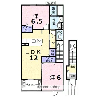 マナ サフラワー【2階】の間取り
