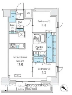 URBAN BREEZE 巣鴨【4階】の間取り