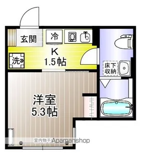 神奈川県川崎市高津区下作延3丁目【アパート】の間取り