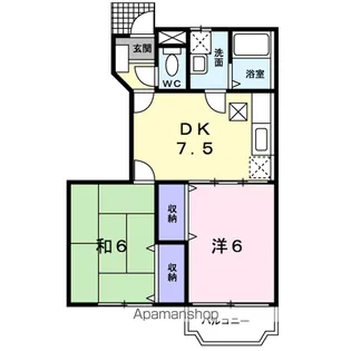 サンライズ・ARAI【1階】の間取り