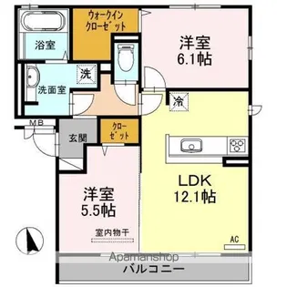Fiorente Uno【305号室】の間取り