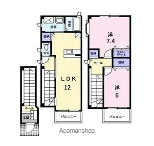マリオン壱番館【2階】の間取り