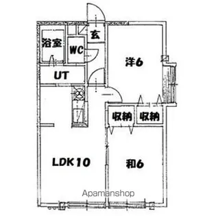 メゾンドグレース【201号室】の間取り
