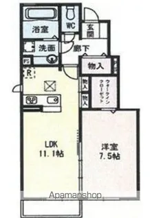 グランメゾン美園【1階】の間取り