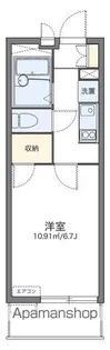 レオパレスディン【2階】の間取り