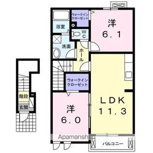 ボニートⅠ【2階】の間取り