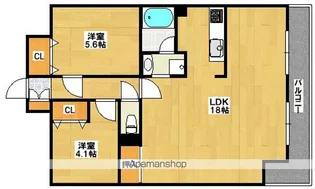 アパガーデンコートザビエルパーク【5階】の間取り