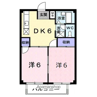シティハイツ源Ⅰ【1階】の間取り
