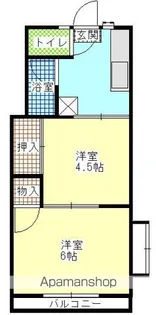 OKハイツC【201号室】の間取り