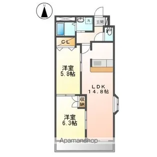 グラン エル【2階】の間取り