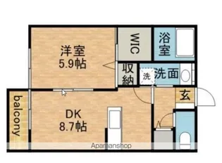 カーサエスペランサⅡ【202号室】の間取り