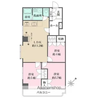 清和ビル【6階】の間取り