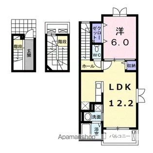コンサバトリーヴィレッジ【3階】の間取り